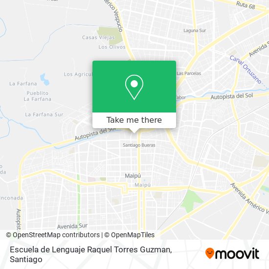 Mapa de Escuela de Lenguaje Raquel Torres Guzman