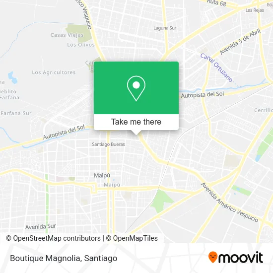 Mapa de Boutique Magnolia