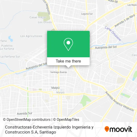 Constructoras-Echeverria Izquierdo Ingenieria y Construccion S.A map