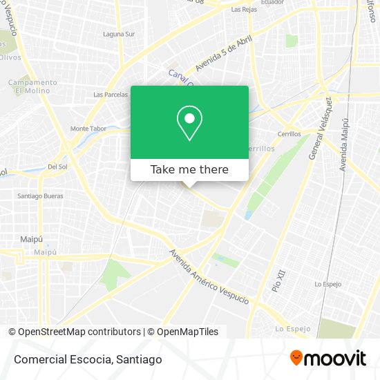 Mapa de Comercial Escocia