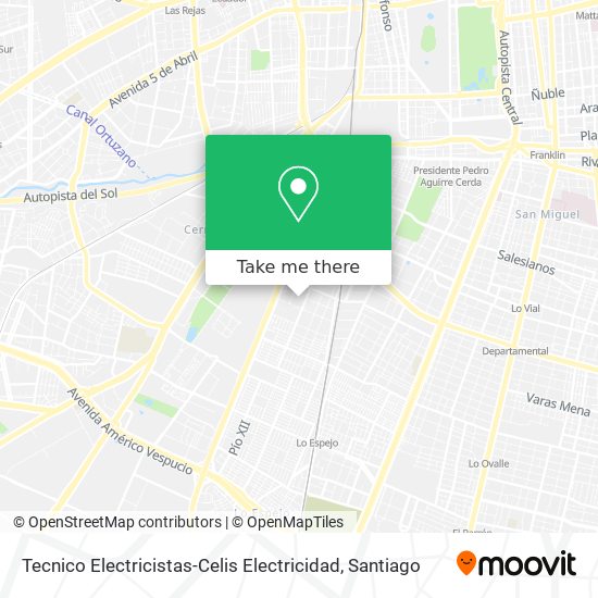 Tecnico Electricistas-Celis Electricidad map