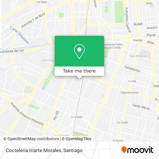 Mapa de Cocteleria Iriarte Morales