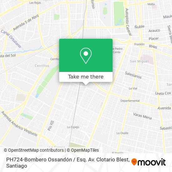 Mapa de PH724-Bombero Ossandón / Esq. Av. Clotario Blest