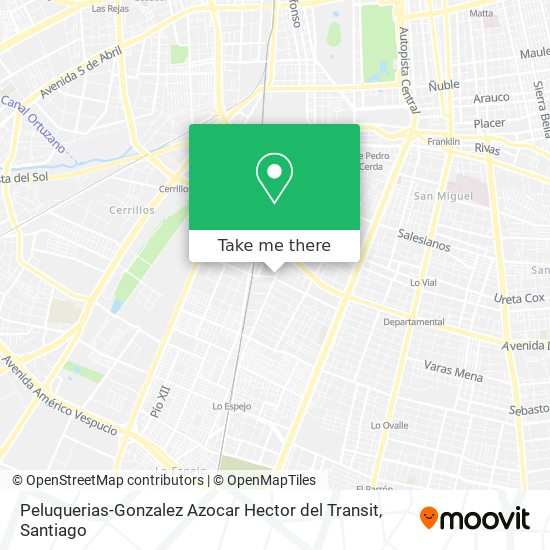 Peluquerias-Gonzalez Azocar Hector del Transit map