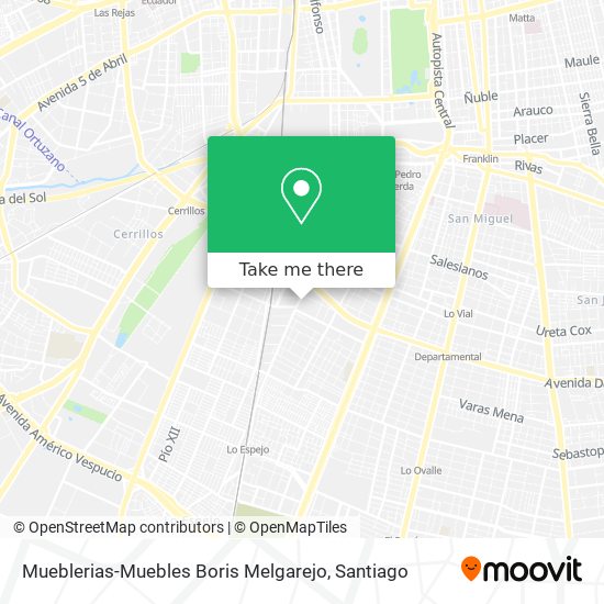 Mueblerias-Muebles Boris Melgarejo map