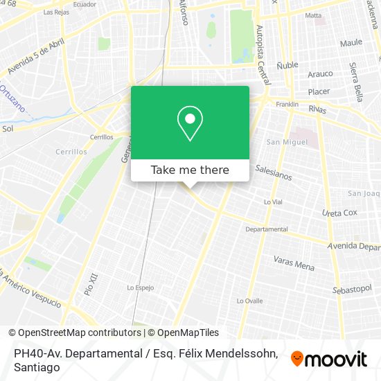 PH40-Av. Departamental / Esq. Félix Mendelssohn map