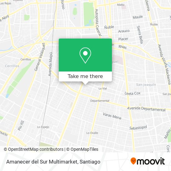 Amanecer del Sur Multimarket map