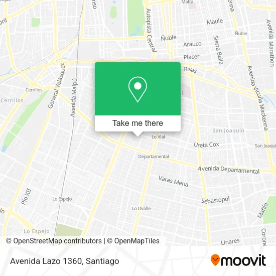 Avenida Lazo 1360 map