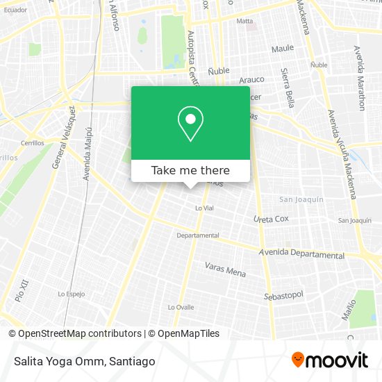 Salita Yoga Omm map