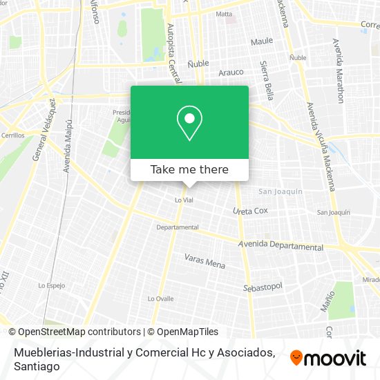 Mapa de Mueblerias-Industrial y Comercial Hc y Asociados