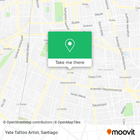 Mapa de Yate Tattoo Artist