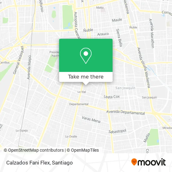 Mapa de Calzados Fani Flex