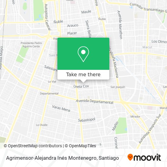 Agrimensor-Alejandra Inés Montenegro map