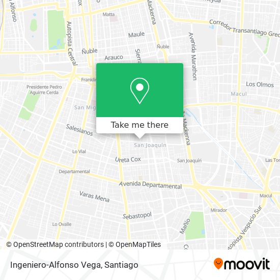 Ingeniero-Alfonso Vega map
