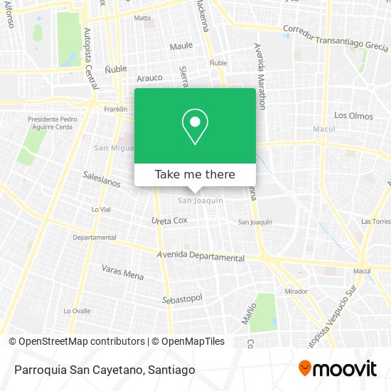 Parroquia San Cayetano map