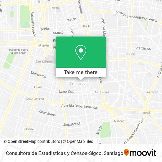 Consultora de Estadisticas y Censos-Sigco map