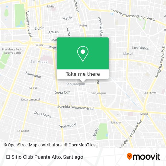 El Sitio Club Puente Alto map