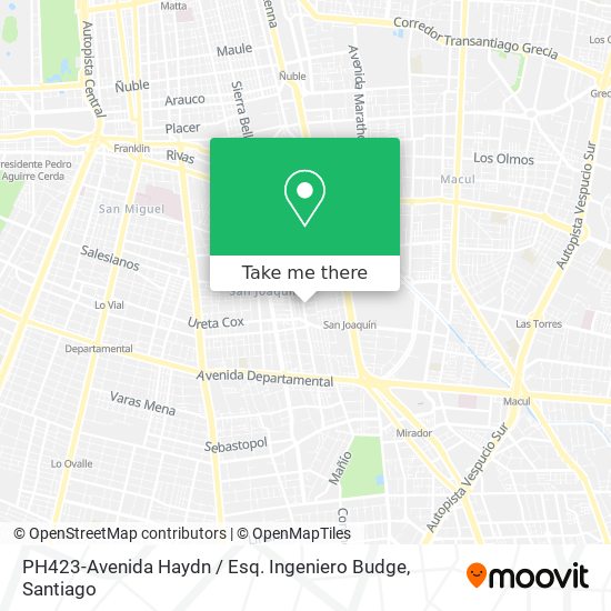 PH423-Avenida Haydn / Esq. Ingeniero Budge map