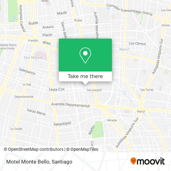 Motel Monte Bello map
