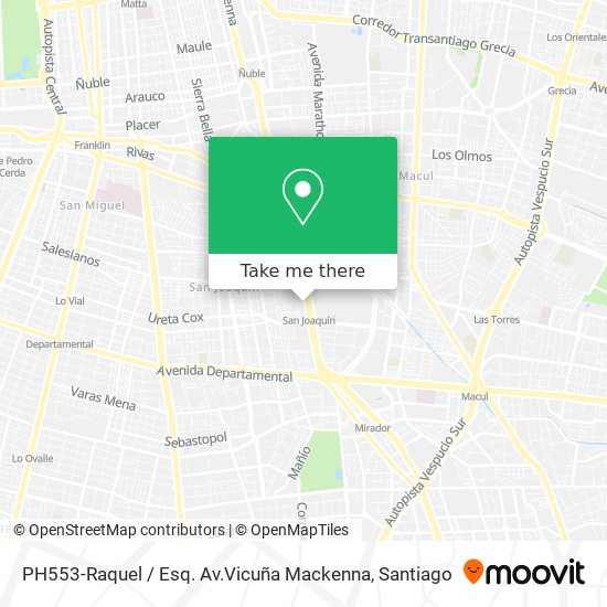 PH553-Raquel / Esq. Av.Vicuña Mackenna map