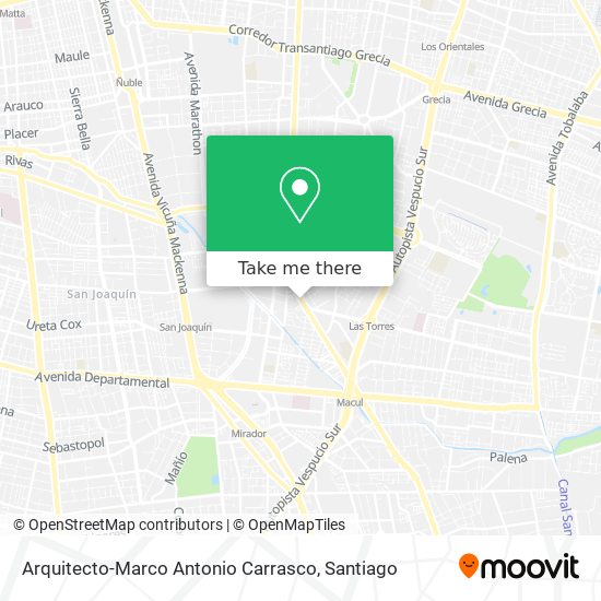 Arquitecto-Marco Antonio Carrasco map