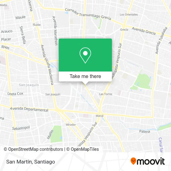San Martín map
