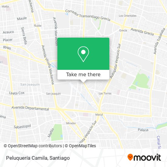 Peluquería Camila map