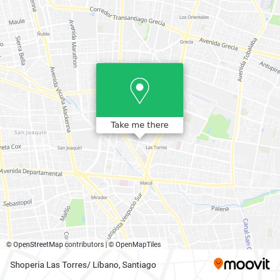 Shoperia Las Torres/ Líbano map