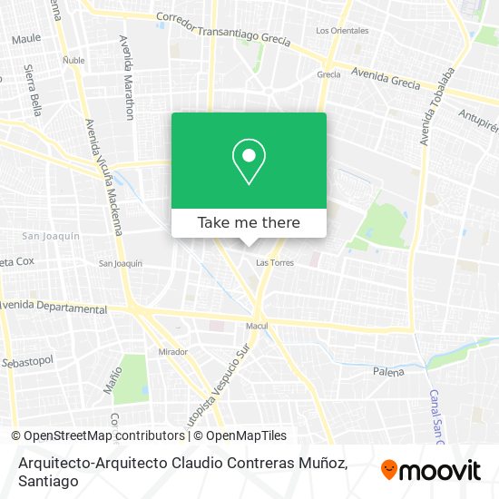 Mapa de Arquitecto-Arquitecto Claudio Contreras Muñoz