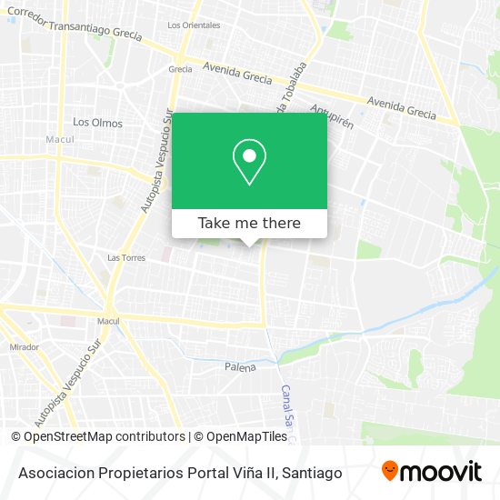 Mapa de Asociacion Propietarios Portal Viña II