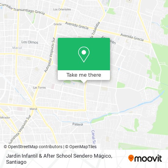 Jardin Infantil & After School Sendero Mágico map