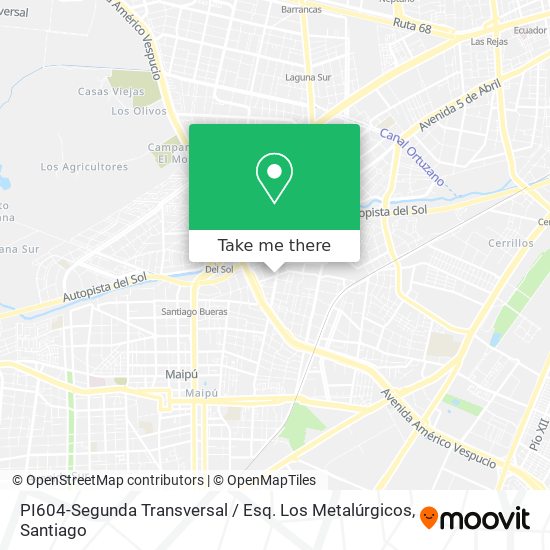 Mapa de PI604-Segunda Transversal / Esq. Los Metalúrgicos