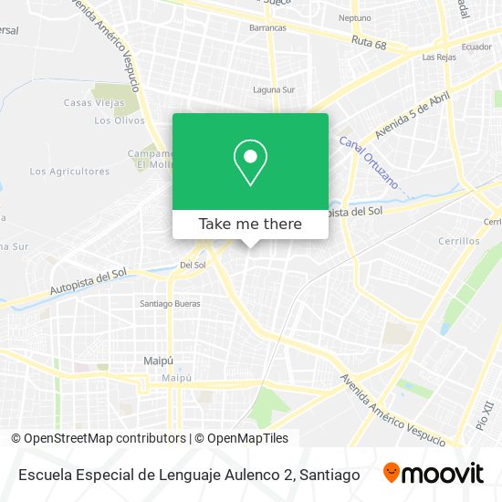 Escuela Especial de Lenguaje Aulenco 2 map