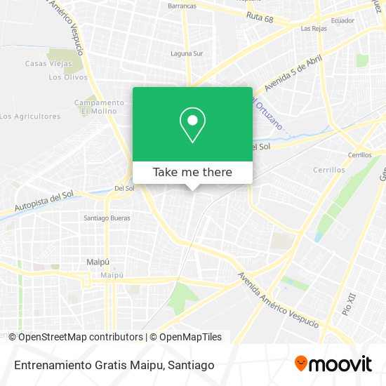 Entrenamiento Gratis Maipu map