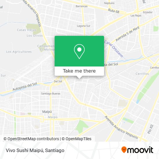 Vivo Sushi Maipú map