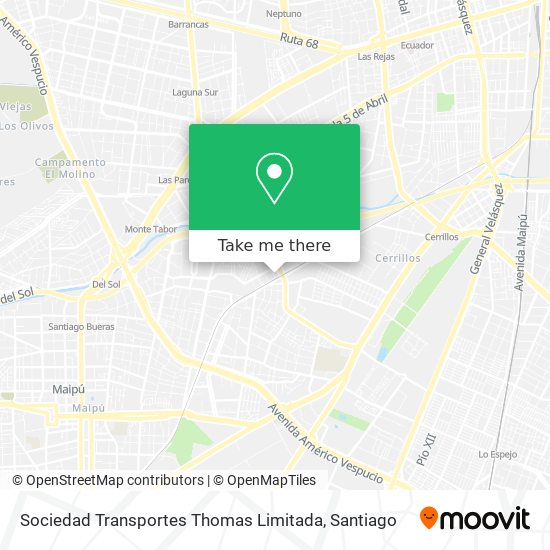 Sociedad Transportes Thomas Limitada map