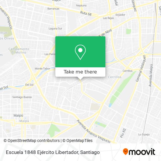 Escuela 1848 Ejército Libertador map
