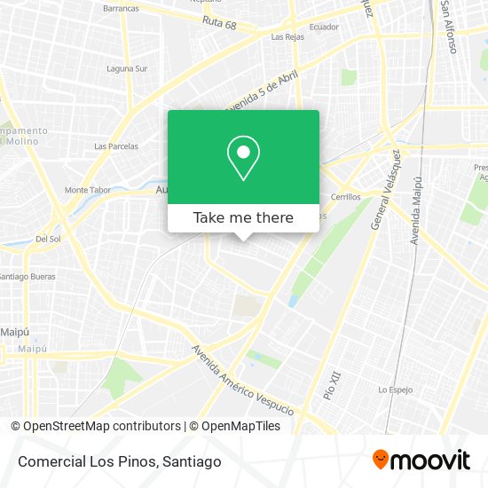 Comercial Los Pinos map
