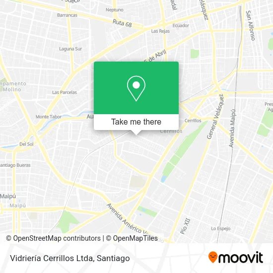 Vidriería Cerrillos Ltda map