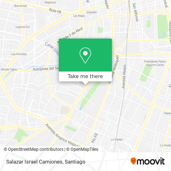 Mapa de Salazar Israel Camiones