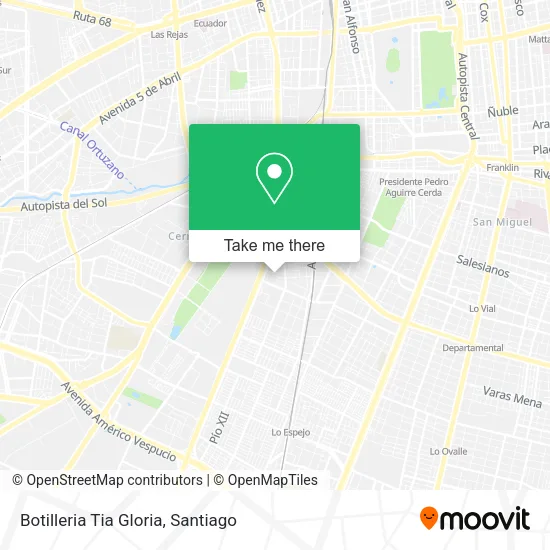 Botilleria Tia Gloria map