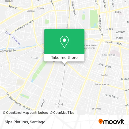 Sipa Pinturas map