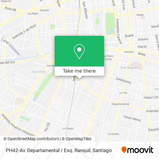 Mapa de PH42-Av. Departamental / Esq. Ranquil