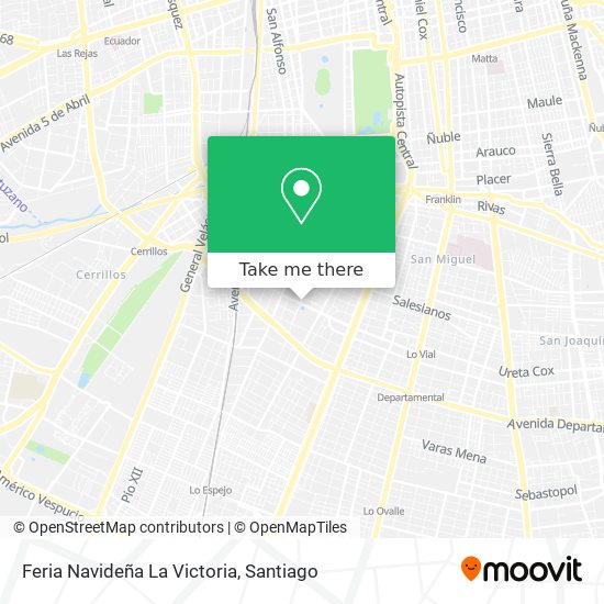 Feria Navideña La Victoria map