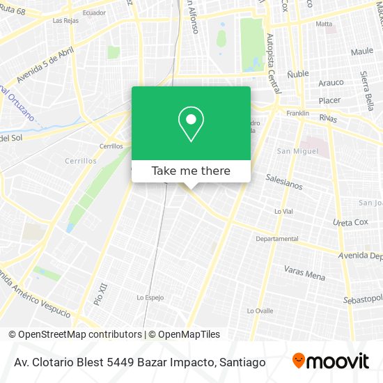 Av. Clotario Blest 5449 Bazar Impacto map