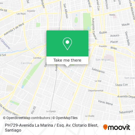 PH729-Avenida La Marina / Esq. Av. Clotario Blest map