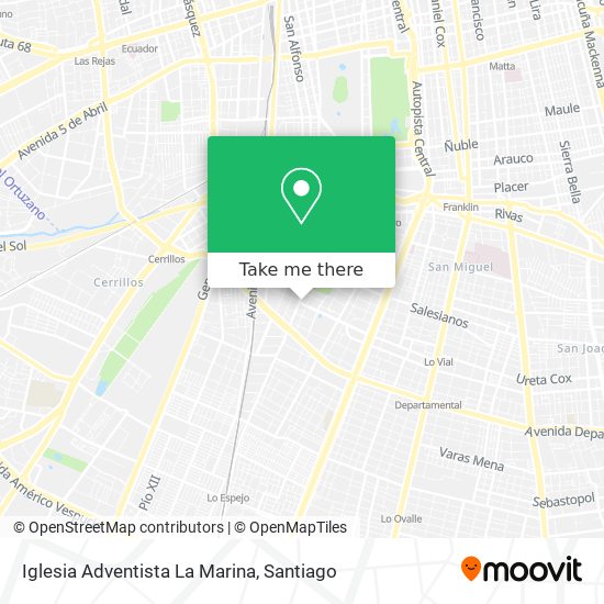 Mapa de Iglesia Adventista La Marina