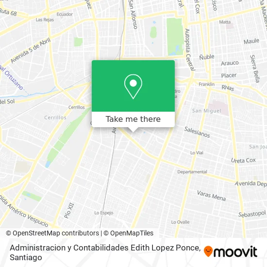 Administracion y Contabilidades Edith Lopez Ponce map