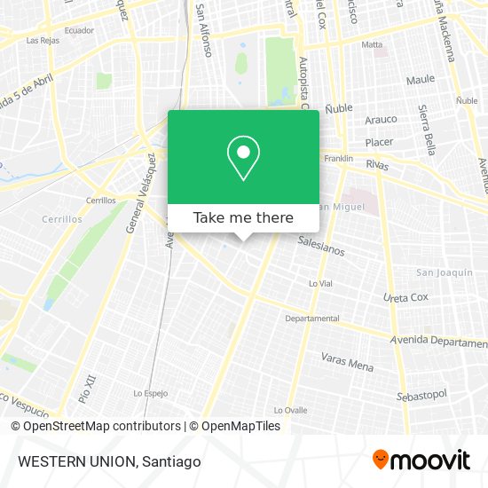 WESTERN UNION map