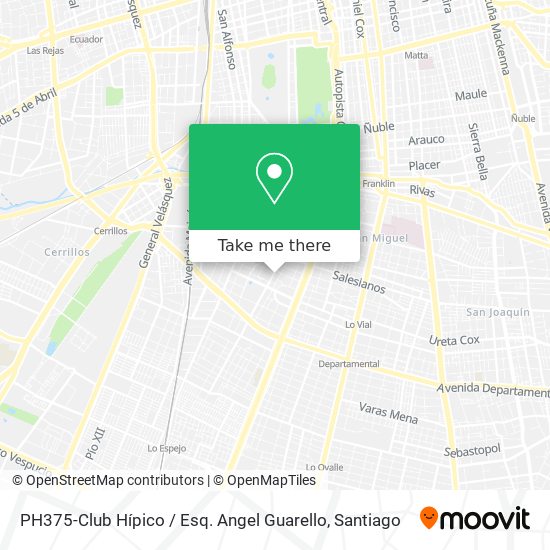 PH375-Club Hípico / Esq. Angel Guarello map